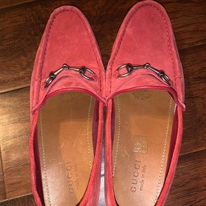 Gucci Suede Driver Loafers